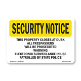 This Property Closes At Dusk All