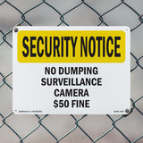 No Dumping Surveillance Camera $50 Fine