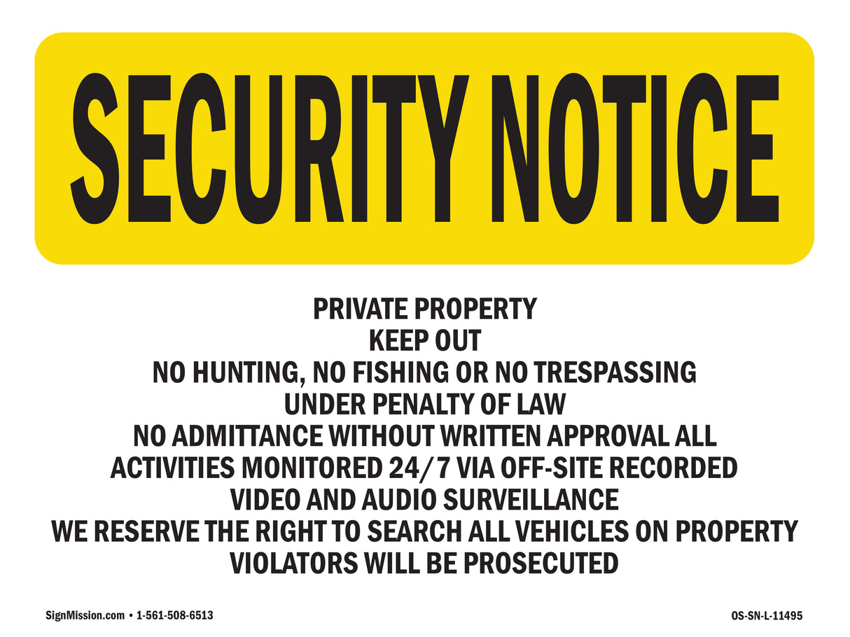 Private Property Keep Out No Hunting,