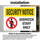 SECURITY Dispatch Staff Only With Symbol