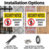 SECURITY Dispatch Staff Only With Symbol