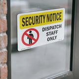 SECURITY Dispatch Staff Only With Symbol