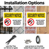 All Weapons Are Banned Bilingual