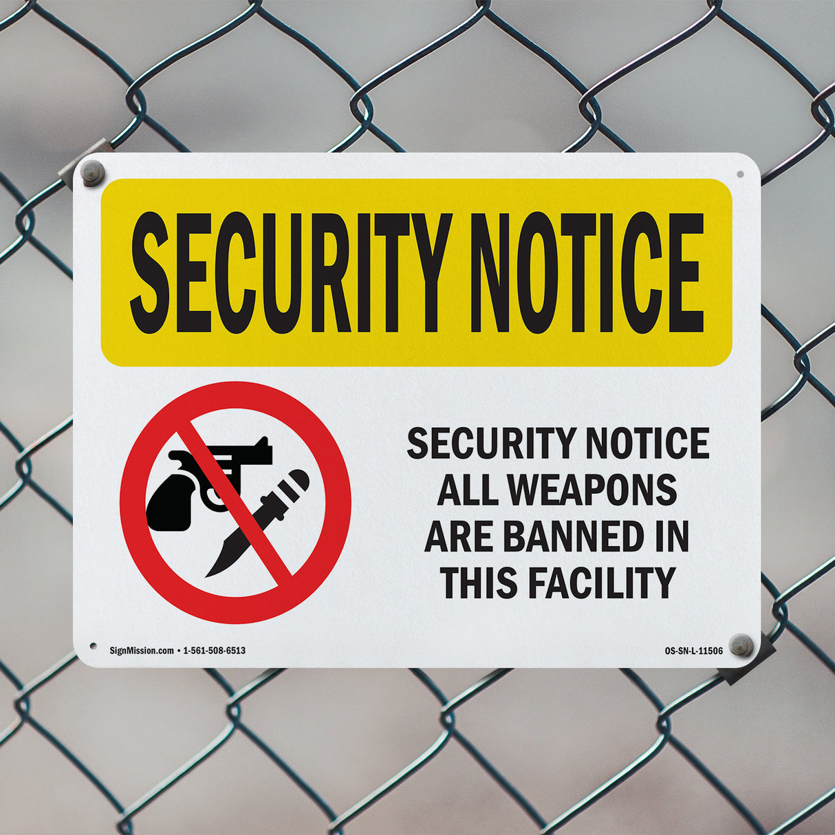 All Weapons Are Banned Bilingual