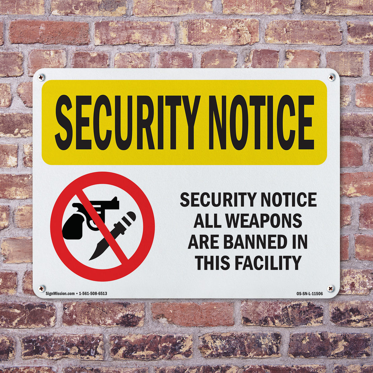 All Weapons Are Banned Bilingual