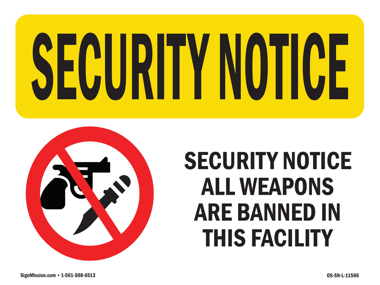 All Weapons Are Banned Bilingual