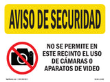Camera Or Video Prohibited Spanish