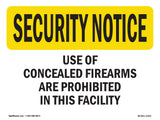 Concealed Firearms Prohibited