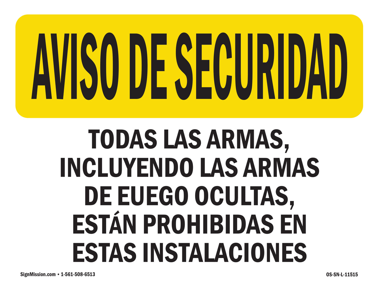 Concealed Firearms Spanish