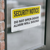 Do Not Open Door Alarm Will Sound