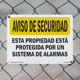 Facility Protected By Alarm Spanish