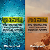 Facility Protected By Alarm Spanish