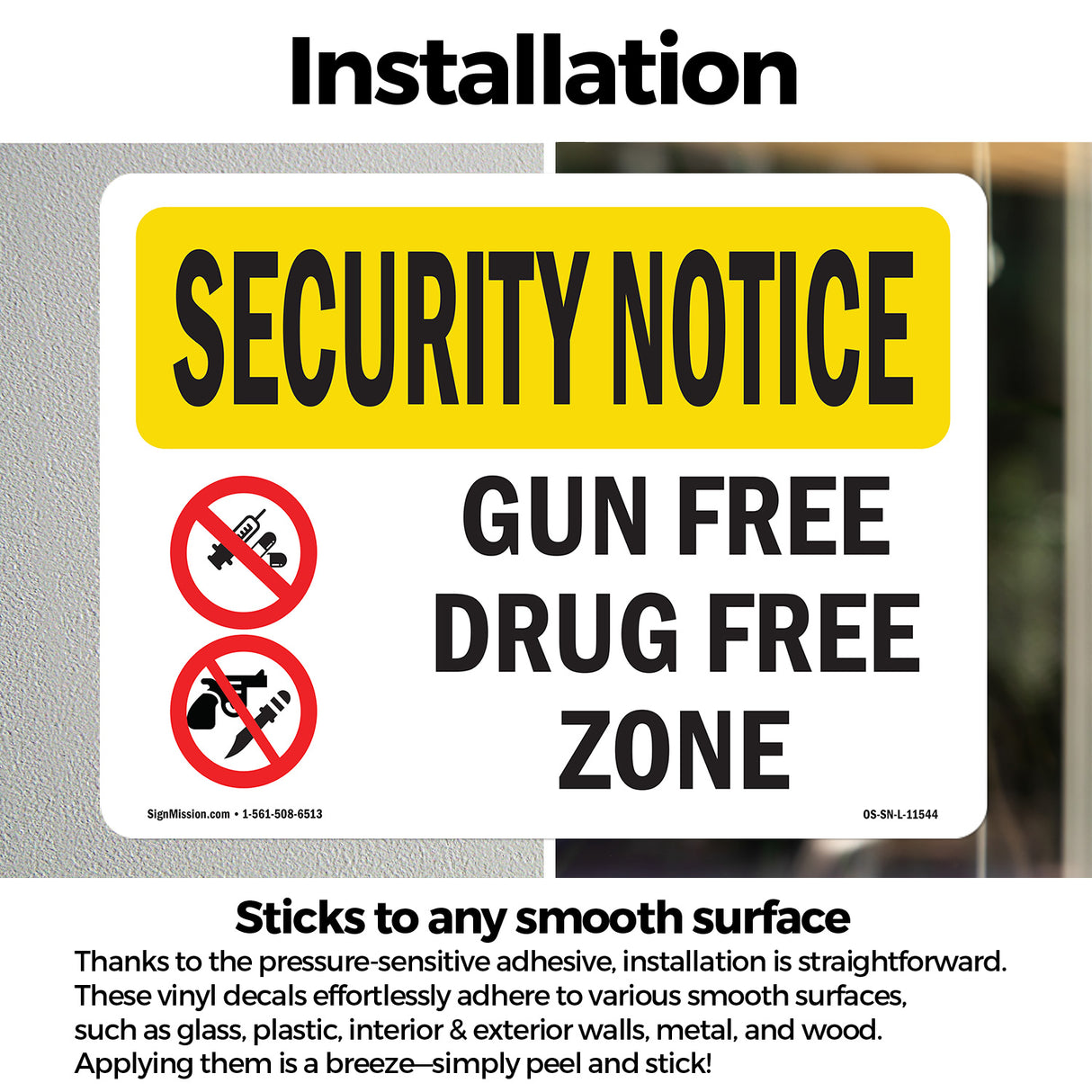 Gun Free Drug Free Zone Bilingual