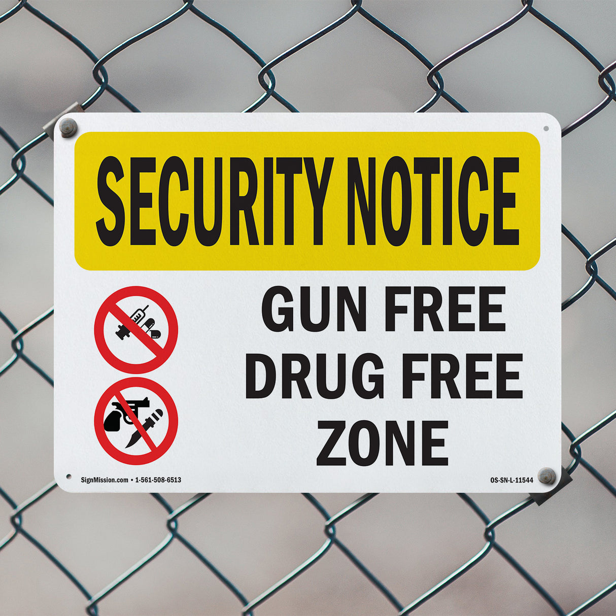 Gun Free Drug Free Zone Bilingual