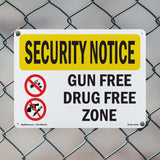 Gun Free Drug Free Zone Bilingual