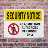 No Admittance Authorized Only