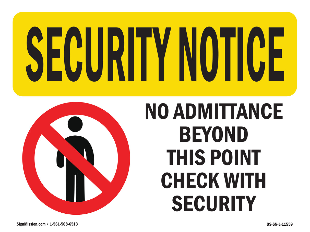 No Admittance Beyond This Point