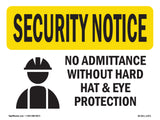 No Admittance Hard Hat And Eye