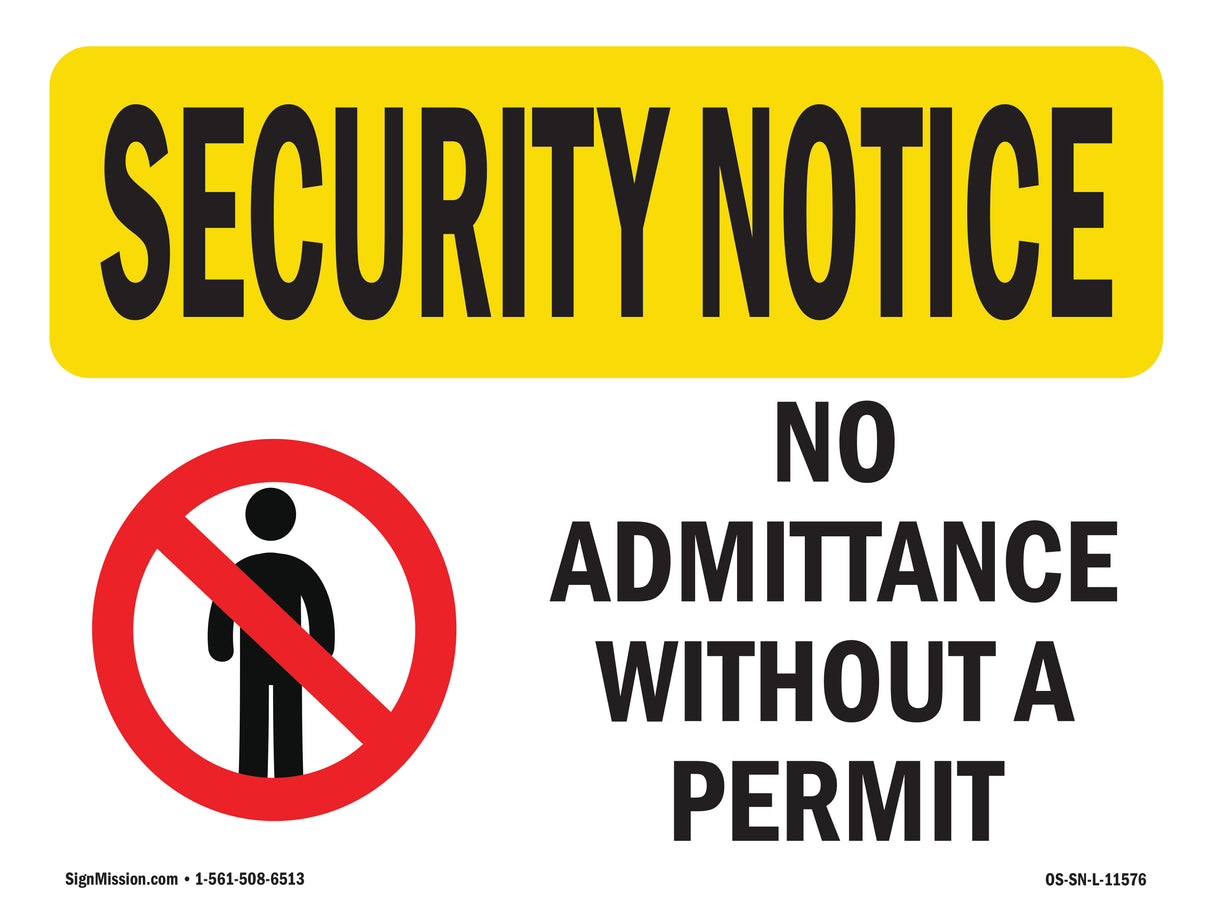 No Admittance Without A Permit