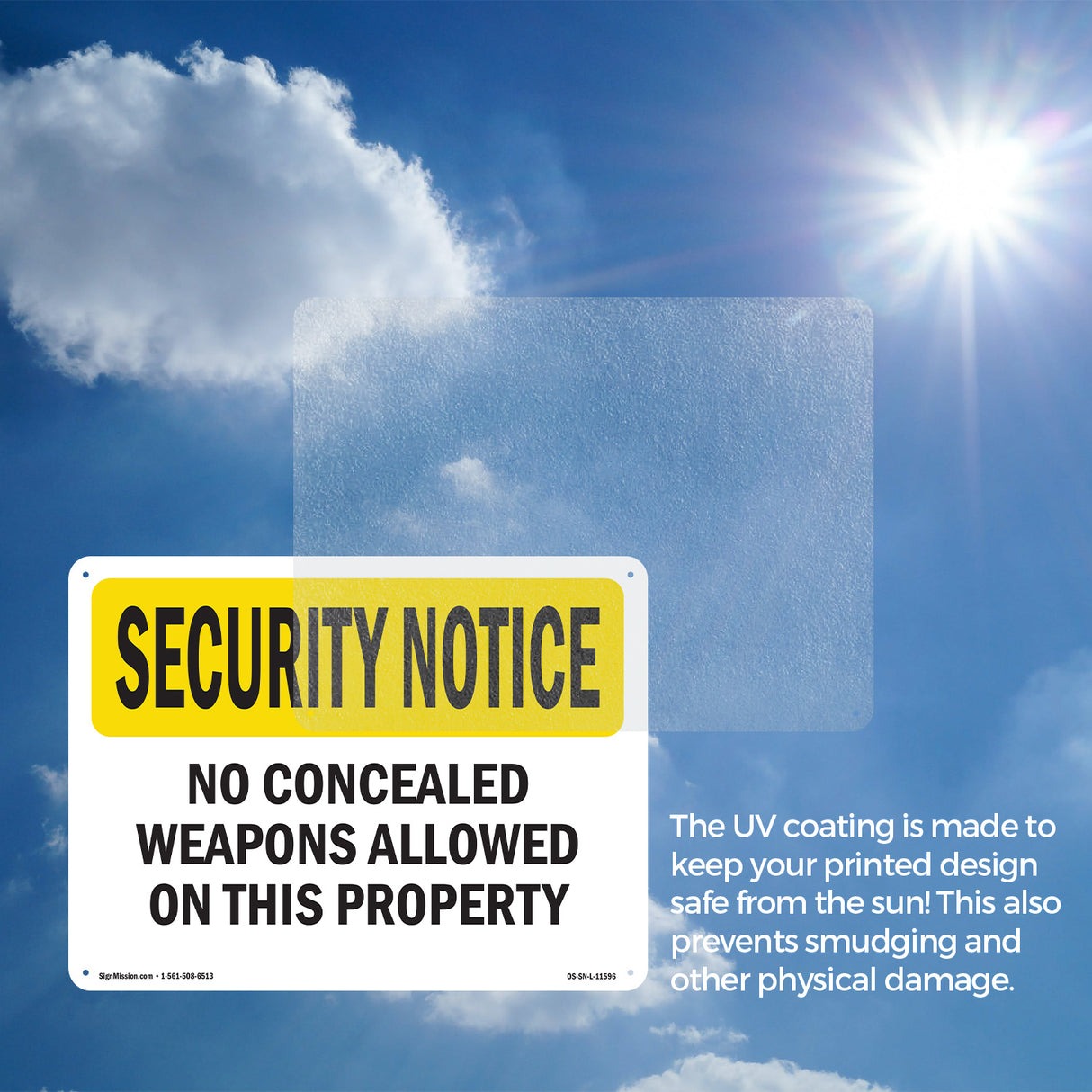 No Concealed Weapons On Property