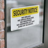 No Drugs Dealers Weapons Drinking