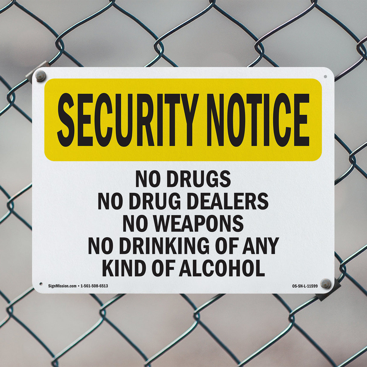 No Drugs Dealers Weapons Drinking