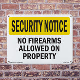 No Firearms Allowed On Property