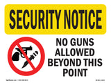 No Guns Allowed Beyond This Point