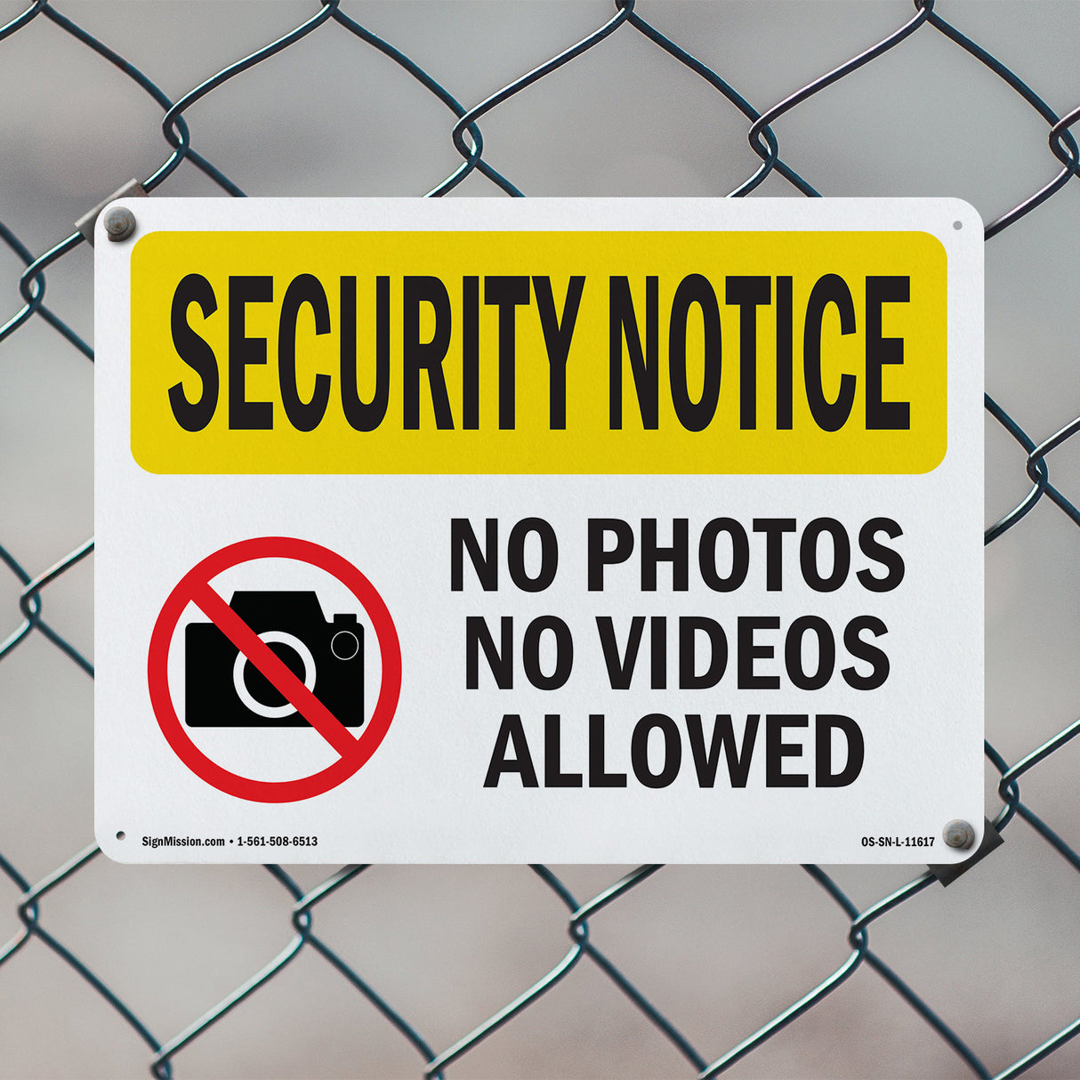 No Photos Or Video Allowed