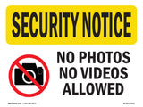 No Photos Or Video Allowed