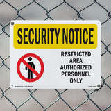 Restricted Area Authorized Spanish