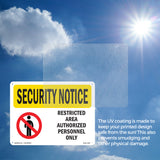 Restricted Area Authorized Spanish