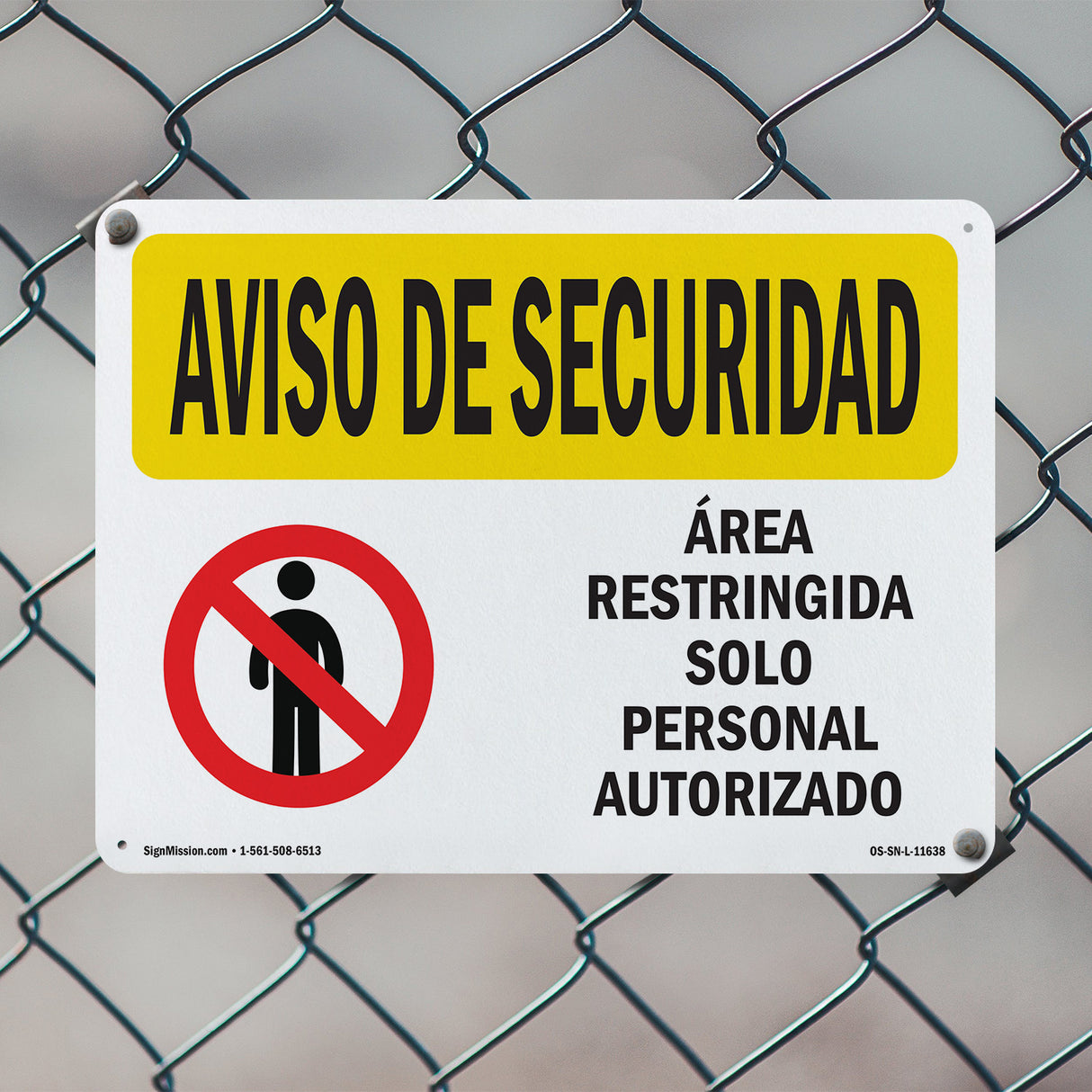 Restricted Area Authorized Spanish