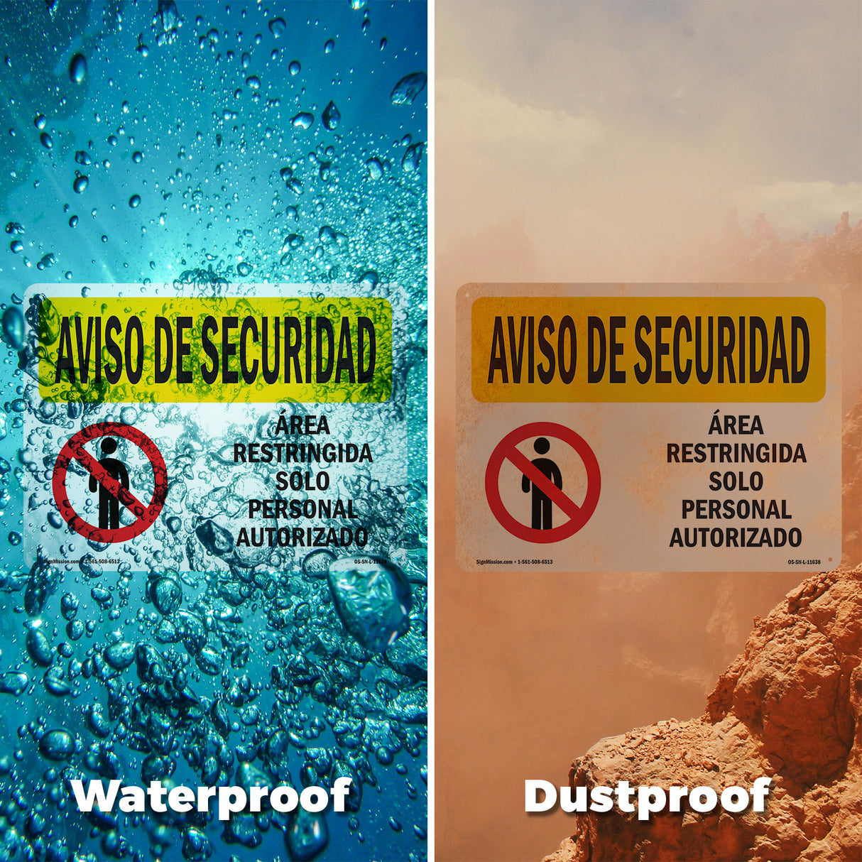 Restricted Area Authorized Spanish