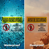 Restricted Area Authorized Spanish