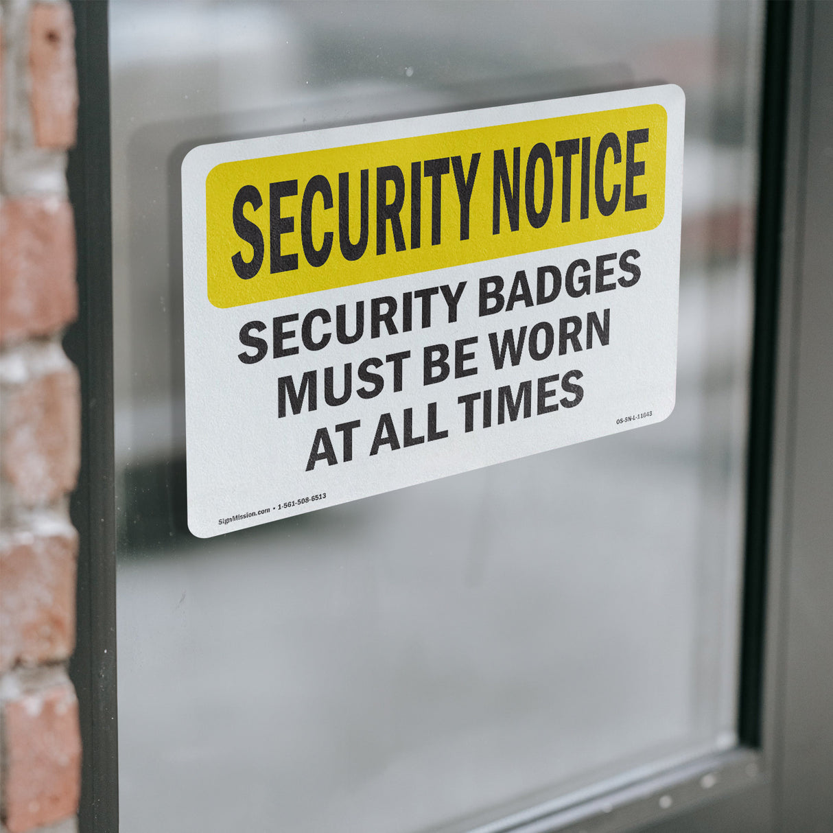 Security Badges Must Be Worn
