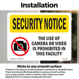 Camera Or Video Prohibited Spanish