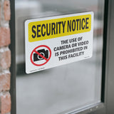 Camera Or Video Prohibited Spanish