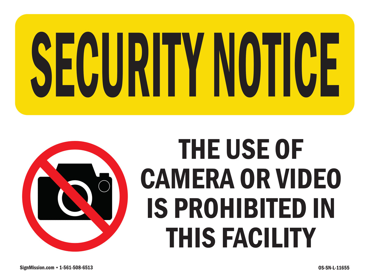 Camera Or Video Prohibited Spanish