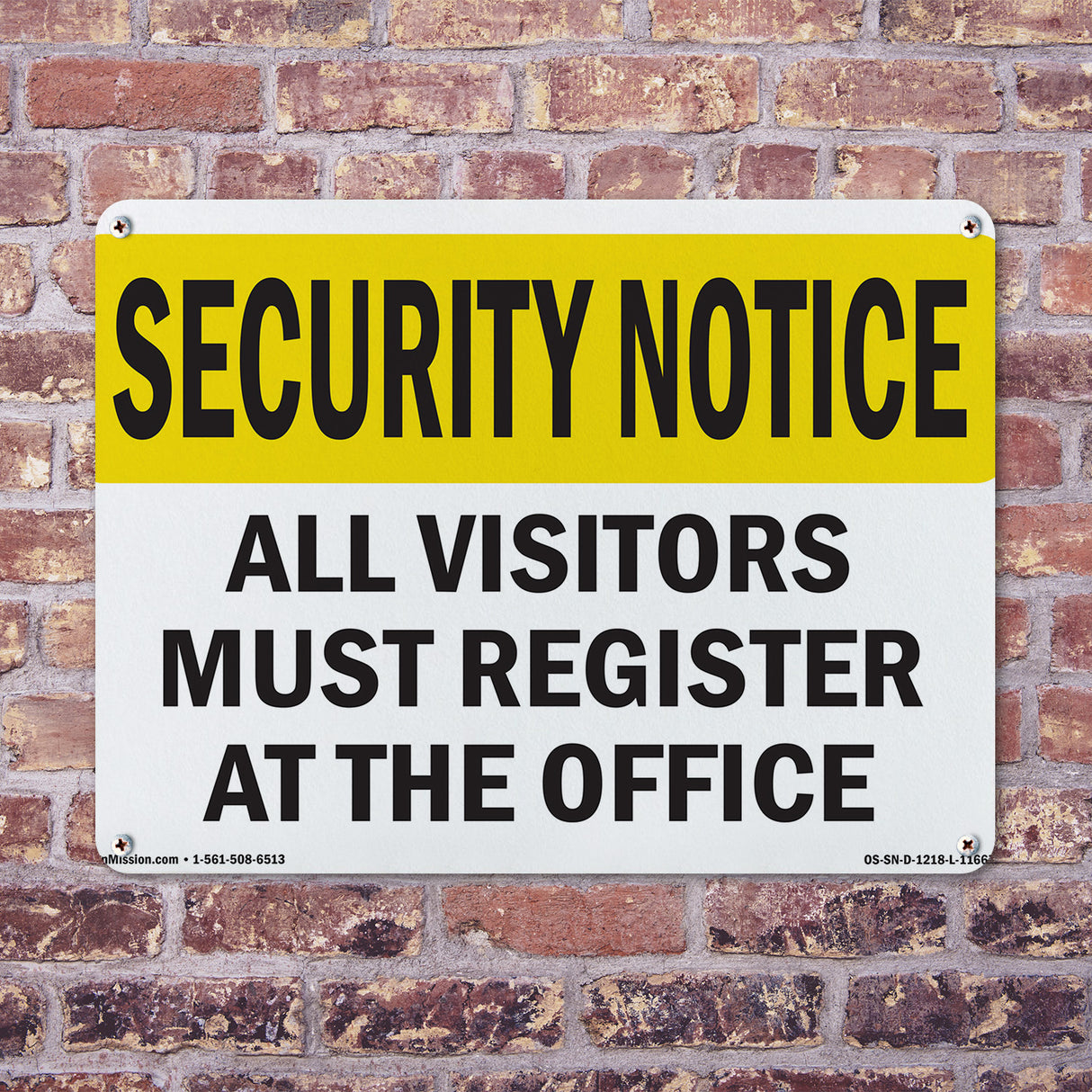 Visitors Must Register
