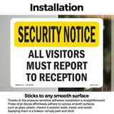 Visitors Must Report To Reception