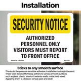 Visitors Report To Front Office