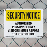 Visitors Report To Front Office