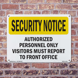 Visitors Report To Front Office
