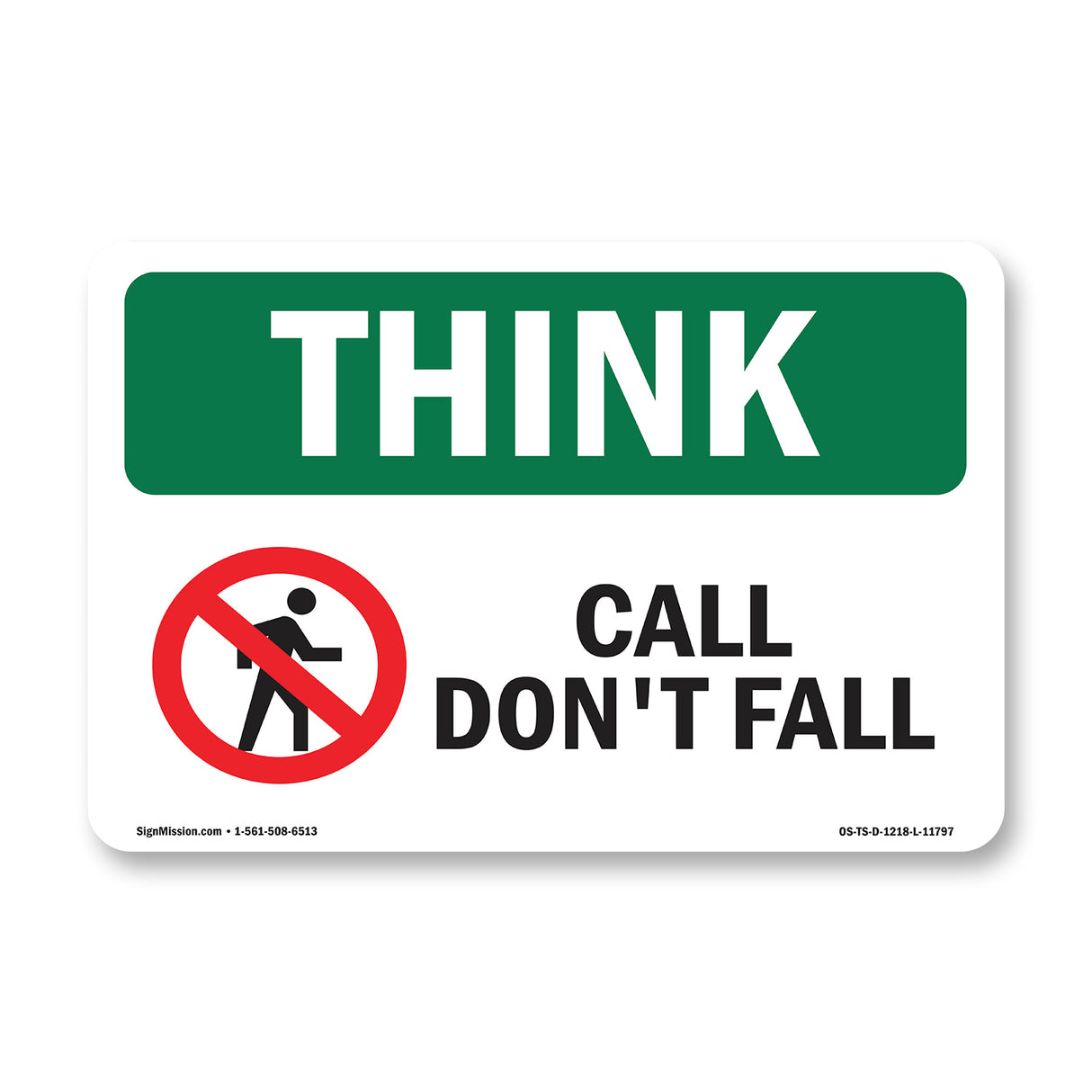 Call Don't Fall With Symbol