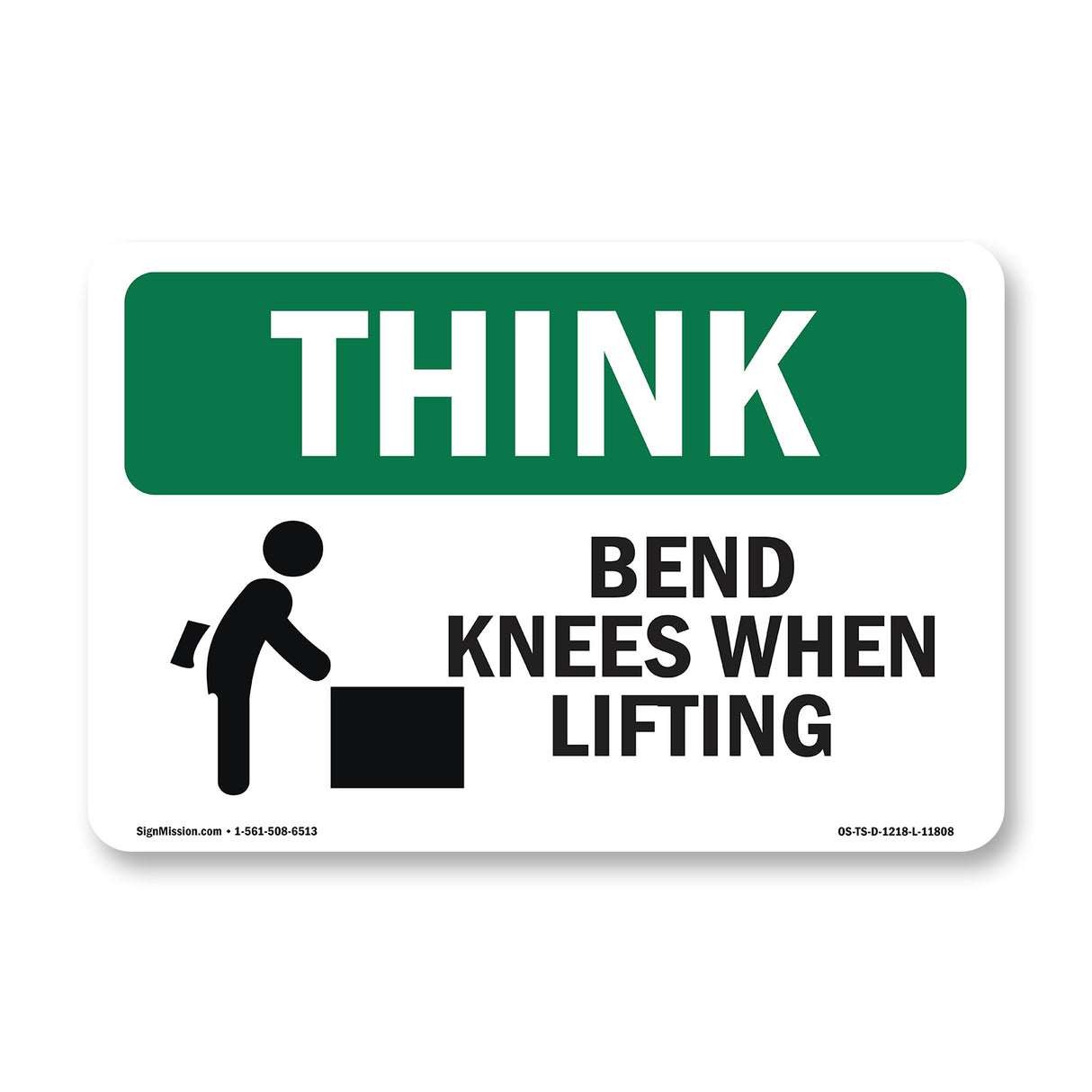 Bend Knees When Lifting Bilingual