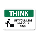 Lift With Your Legs Not Your Back Bilingual