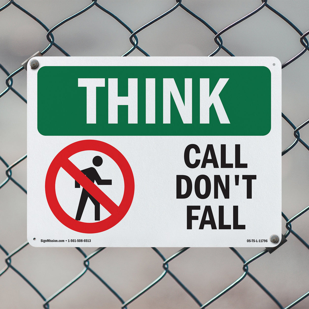 Call Don't Fall With Symbol