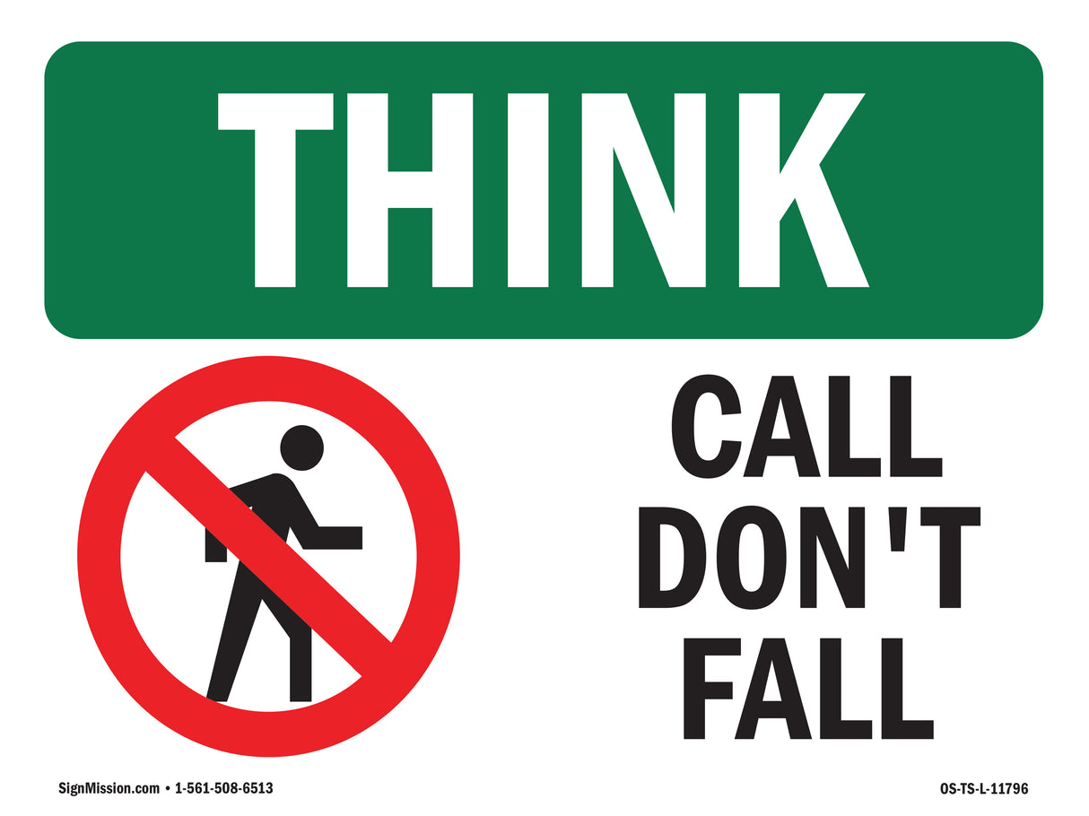 Call Don't Fall With Symbol