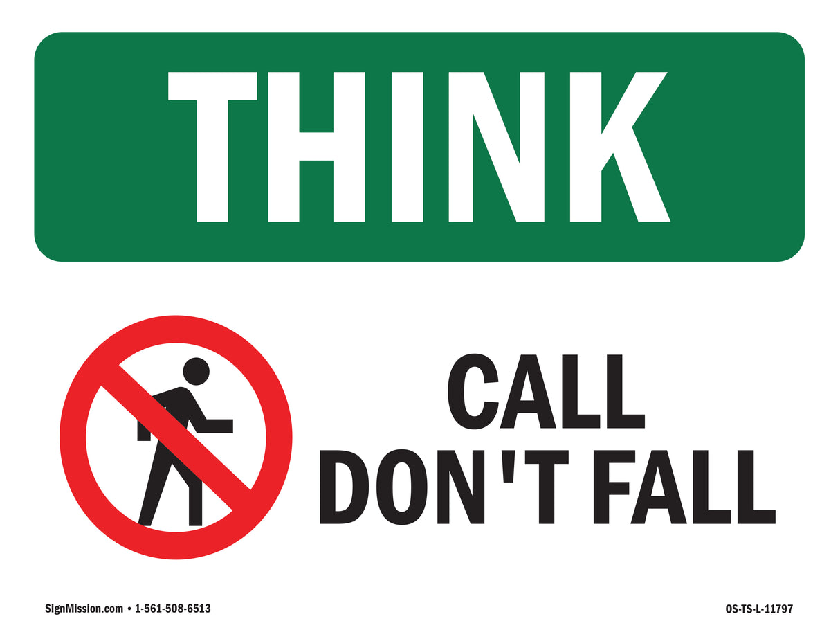 Call Don't Fall With Symbol